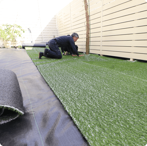 ②コンフォニーターフの敷設